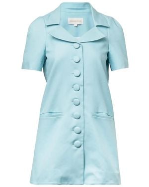 ShuShu/Tong Midikleid mit Knöpfen - Blau