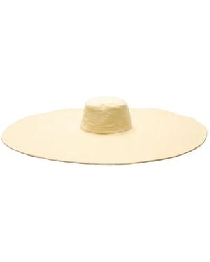 Blumarine Wide-Brim Sun Hat - Natural