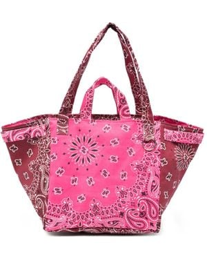 Call it By Your Name Bolso Shopper Con Estampado Bandana - Rosa