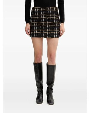 Silvian Heach Check Mini Skirt - Black