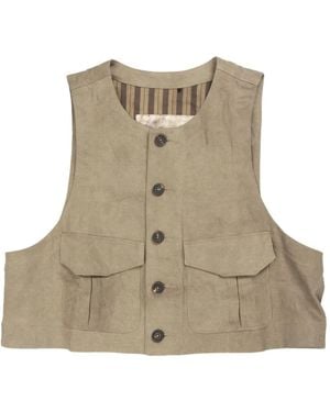 Ziggy Chen Cropped waistcoat - Neutro