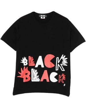 COMME DES GARÇON BLACK Logo Graphic Print T-Shirt - Black