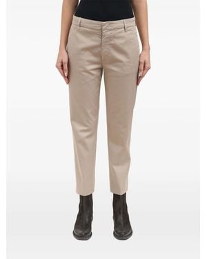 Dondup Nima Zip-Fastening Tapered Pants - Natural