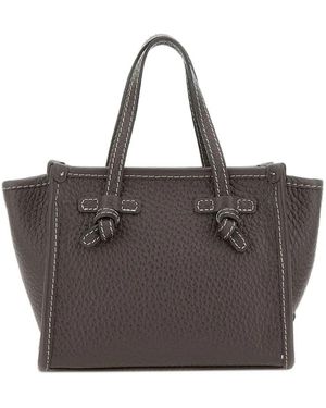 MARCELLA CLUB Leather Tote Bag - Grey