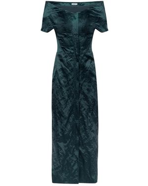 FFORME Kaley Crinkled-Finish Dress - Green