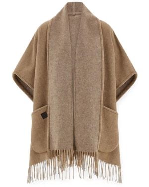 Ferragamo Cape Aus Kaschmir - Natur