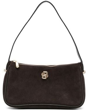 BOSS Bolso De Hombro Con Placa Del Logo - Negro