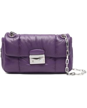 Prada Quilted Chain-Strap Shoulder Bag - Purple