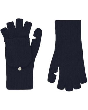 Linnea Lund Vantar Button Flap Mittens - Blue
