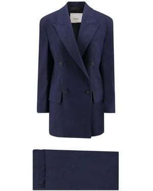 Hevò Rocchetta Double-Breasted Suit - Blue