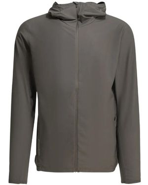 Houdini Sportswear Pace Trail Hooded Zip-Up Jacket - Grey