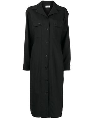 Lemaire Long-Sleeve Shirt Dress - Black