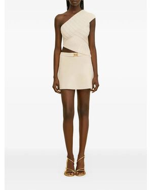Cult Gaia Amoret Knitted Mini Skirt - Natural