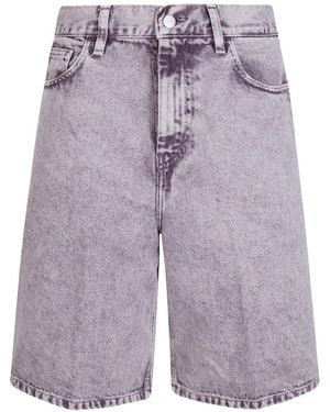 Carhartt Brandon Denim Shorts - Purple