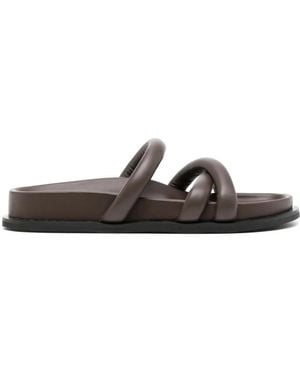 St. Agni Soft Cross Strap Slippers - Bruin