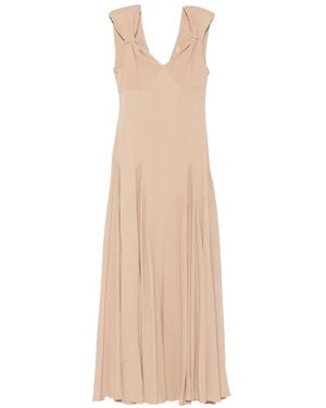 Carla G Draped Maxi Dress - White