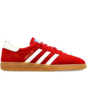 adidas Spezial Three-stripe Suede Trainers - Red