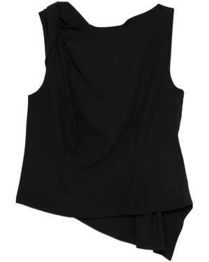 Rohe Asymmetric Draped Top - Black