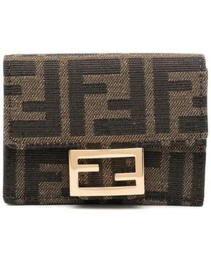 Fendi Baguette Trifold Wallet - Grey