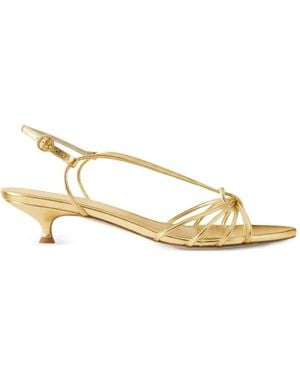 Aeyde Amara Metallic-Effect Sandals