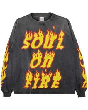SAINT Mxxxxxx Soul On Fire セーター - グレー