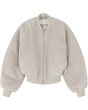 Entire studios Padded Bomber Jacket - Natural