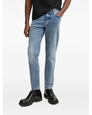 Karl Lagerfeld Logo-Patch Jeans - Blue
