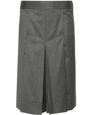 Peter Do Wide-Leg Layered Shorts - Gray