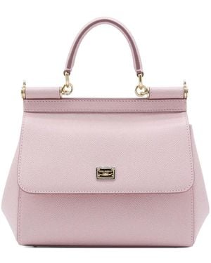 Dolce & Gabbana Medium Sicily Tote Bag - Pink