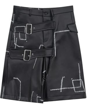 COMME DES GARÇON BLACK Buckled Shorts - Black