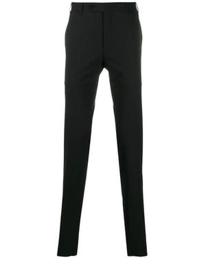 Canali Pressed-Crease Tailored Pants - Black