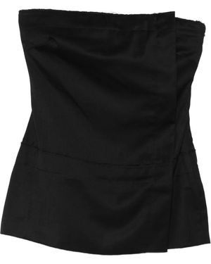 Entire studios Asymmetrisches Schlauchtop - Schwarz