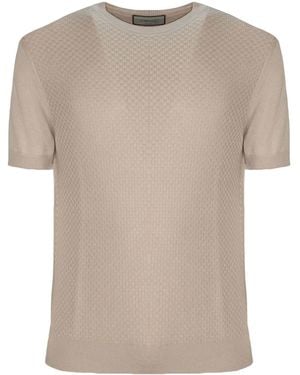 Canali Crew-Neck T-Shirt - Natural