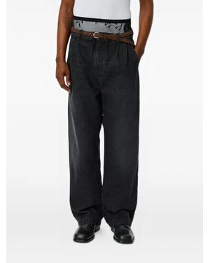 mfpen Big Double-Pleated Jeans - Black