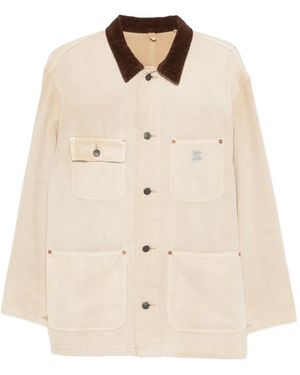 Denimist Giacca Con Colletto A Coste - Neutro