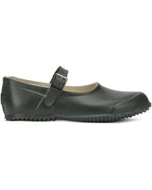 Superga Buckled-Strap Ballet Flats - Green