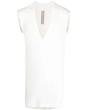 Rick Owens Canotta Semitrasparente - Bianco