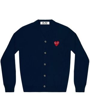 COMME DES GARÇONS PLAY Cardigan Mit Herzmotiv - Blau