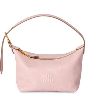Miu Miu Spirit Nappa Leather Pouch - Pink
