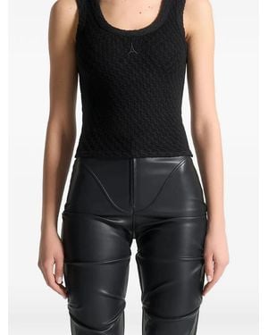 Manière De Voir Débardeur Pearl Eiffel En Maille - Black