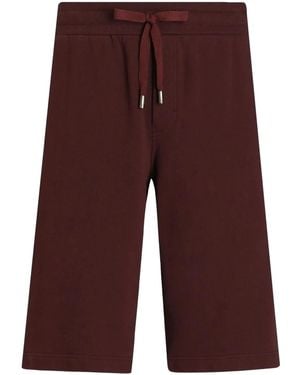 Dolce & Gabbana Logo-Plaque Shorts - Purple