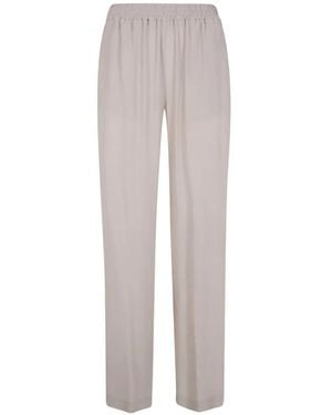 Seventy Pantalon À Taille Élastiquée - White