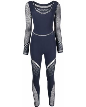 Wolford Shuri Mesh-panel Jumpsuit - Blue