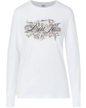 Liu Jo Skinny Fit T-Shirt With Logo - White