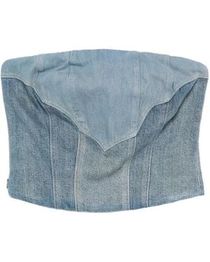 Levi's Zip-Fastening Denim Top - Blue