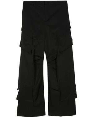 HELIOT EMIL Straight-Leg Cargo Trousers - Black