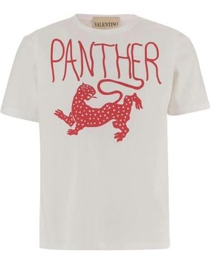 Valentino Garavani T-Shirt En Coton - Blanc
