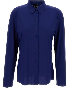 Irie Klassisches Popeline-Hemd - Blau
