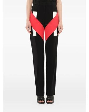 Givenchy Colour-Block Tailored Trousers - Black