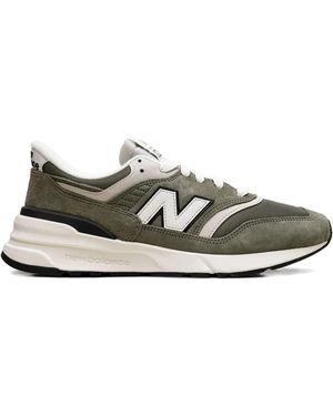 New Balance 997R Logo-Patch Sneakers - Green